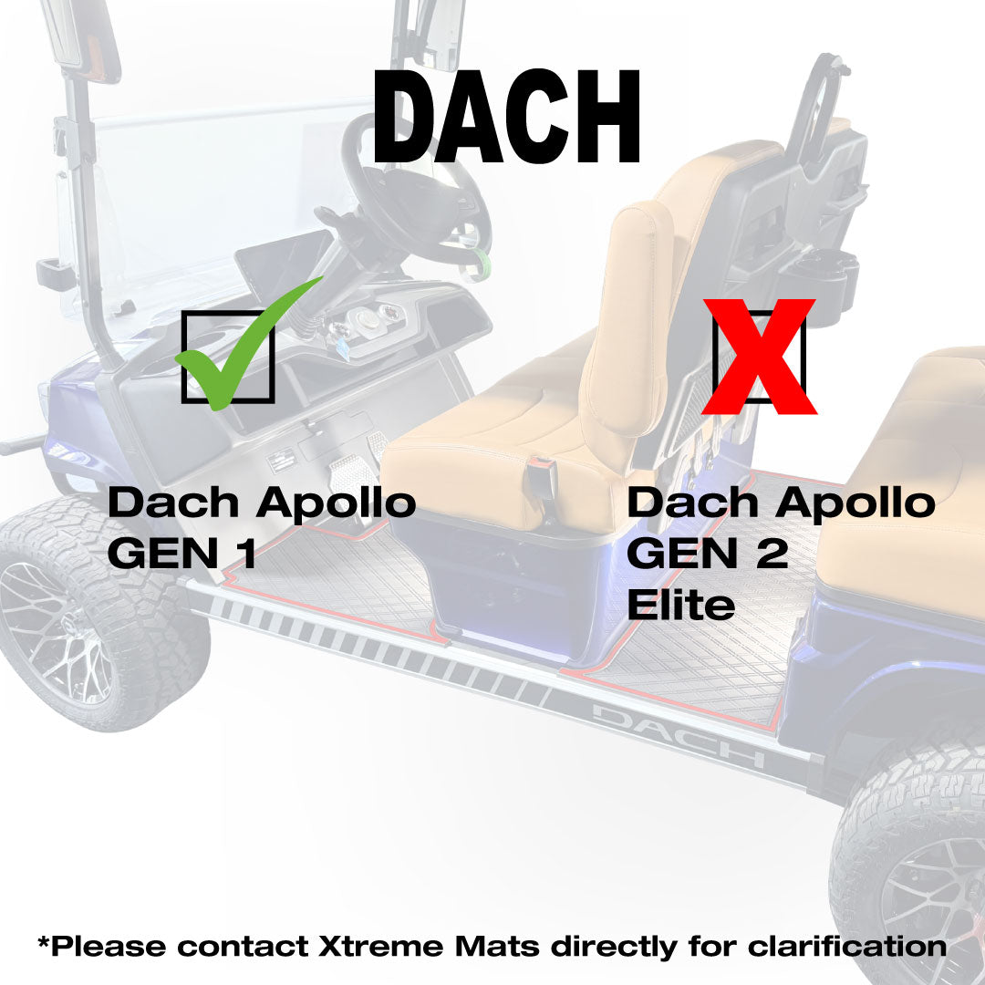 Dach Apollo Floor Mats SET - 1st & 2nd Row - For Dach Apollo Gen 1 (2025-2026) 4 Passenger Forward Facing