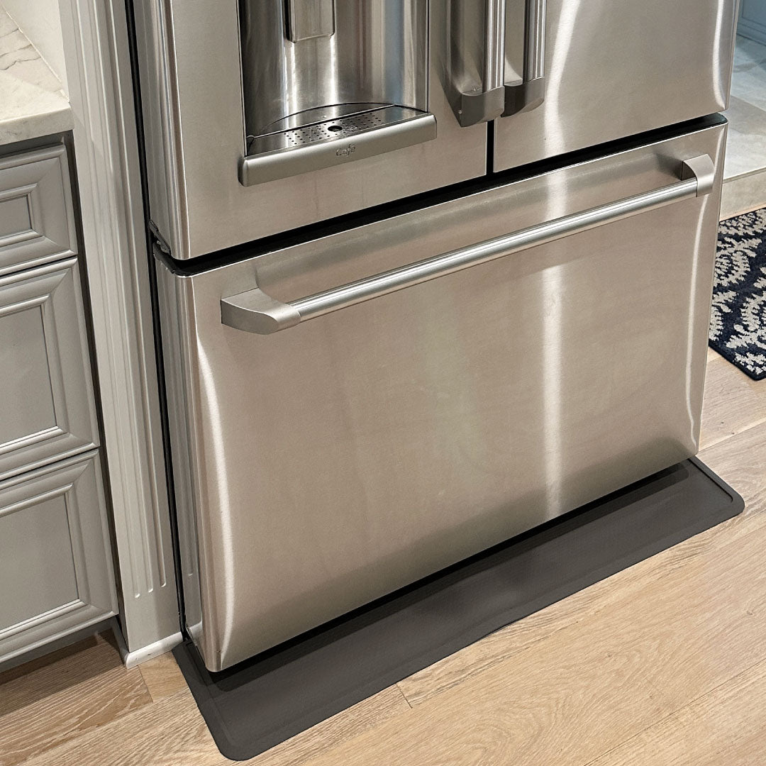 Slate Color - Refrigerator Kickplate Mat – Protects Floors from Ice, Water, and Condensation