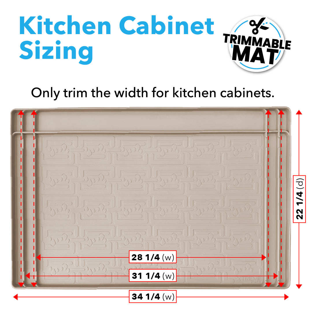 Trimmable Cabinet Mat - 34" x 22"