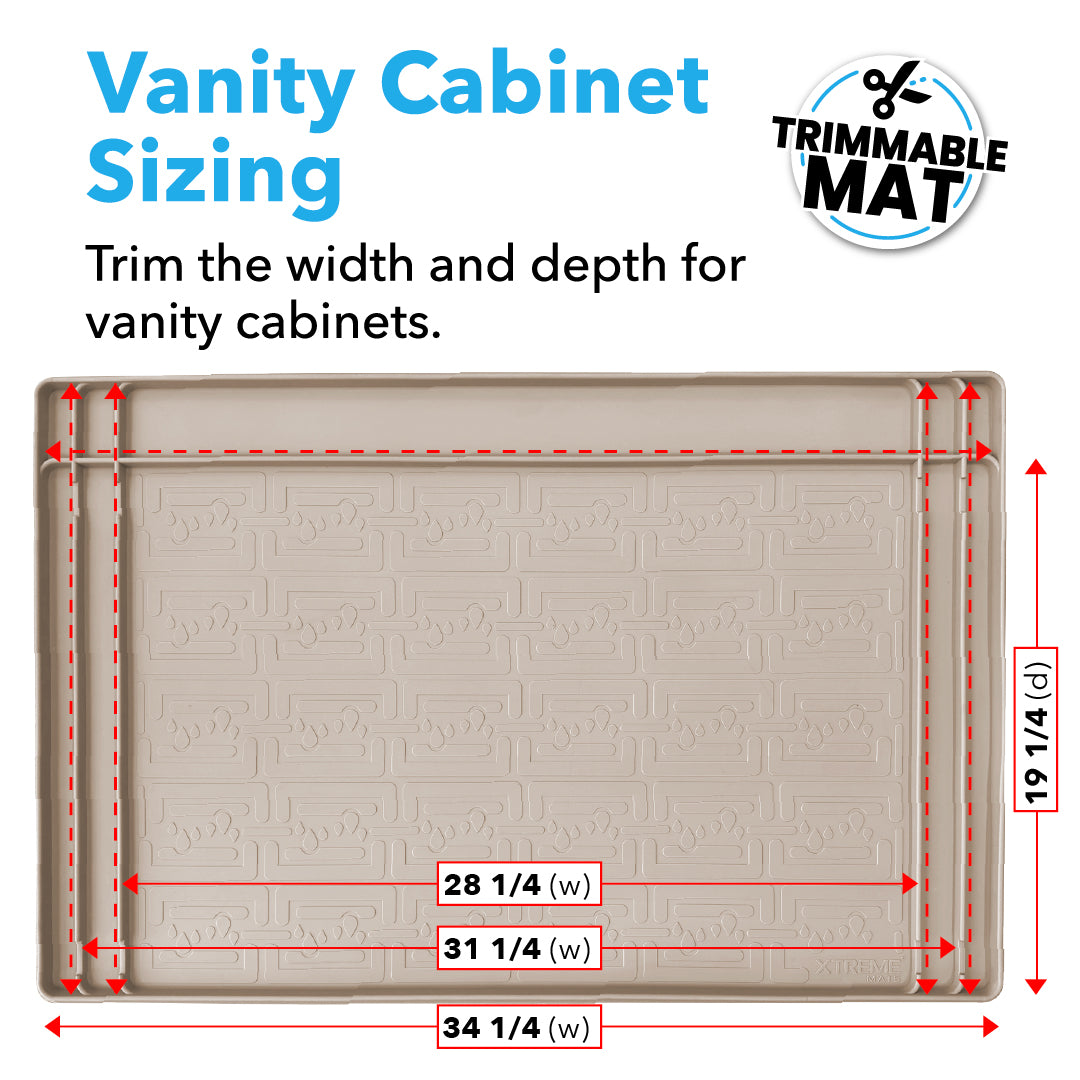 Trimmable Cabinet Mat - 34" x 22"