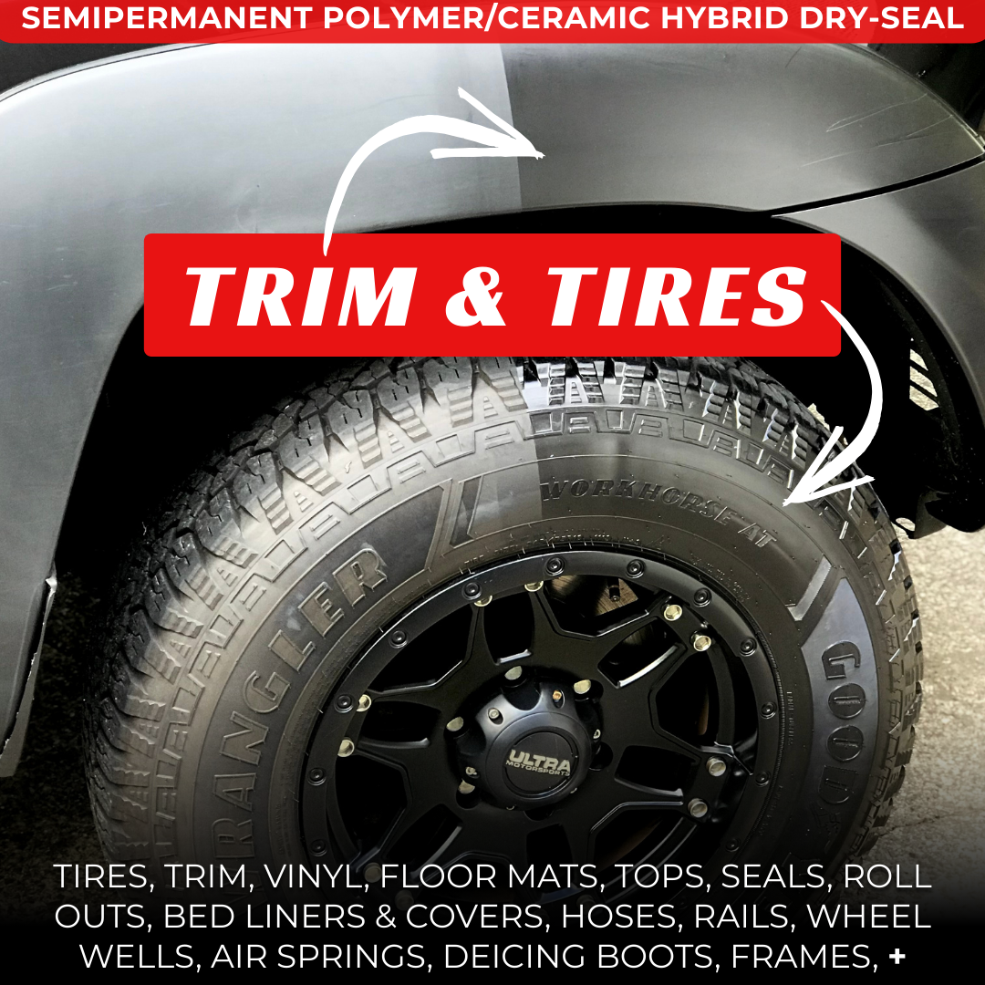 SATN Full Kit, Semi-Permanent Protectant | Ceramic Hybrid OEM Restoration, Dry Rot Prevention, Car, RV, Aircraft, Motorcycle, ATV & Golf Cart DRY-SEAL SAFE! D3 RENEW PROTECT