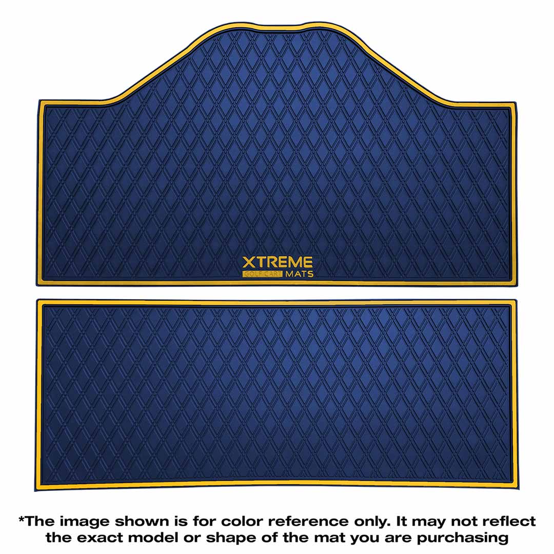 *LIMITED EDITION Collegiate Colors* Epic E40FX Golf Cart Floor Mat Set - 1st & 2nd Row
