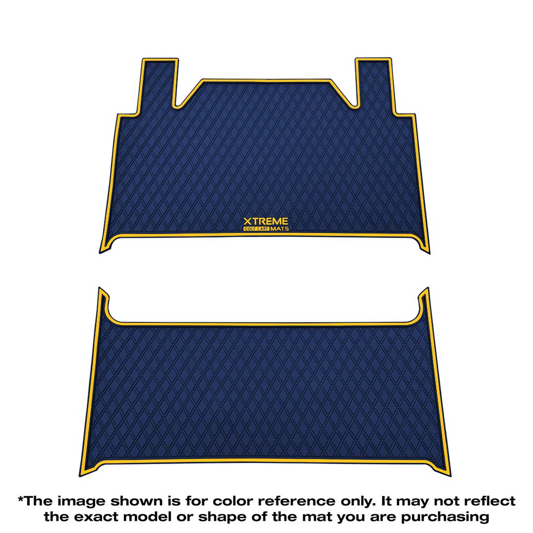 *LIMITED EDITION Collegiate Colors* Denago EV Rover XL Golf Cart Floor Mat Set - 1st & 2nd Row