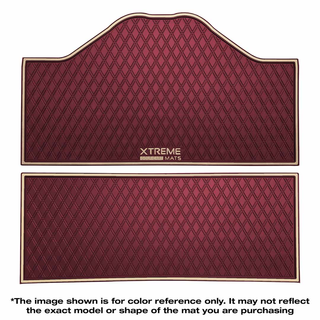 *LIMITED EDITION Collegiate Colors* Epic E40FX Golf Cart Floor Mat Set - 1st & 2nd Row