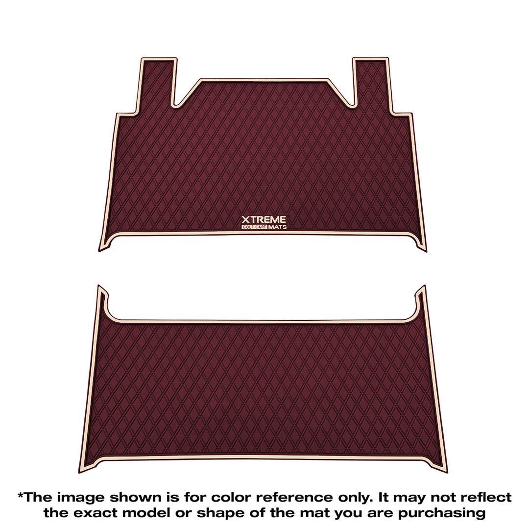 *LIMITED EDITION Collegiate Colors* Denago EV Rover XL Golf Cart Floor Mat Set - 1st & 2nd Row