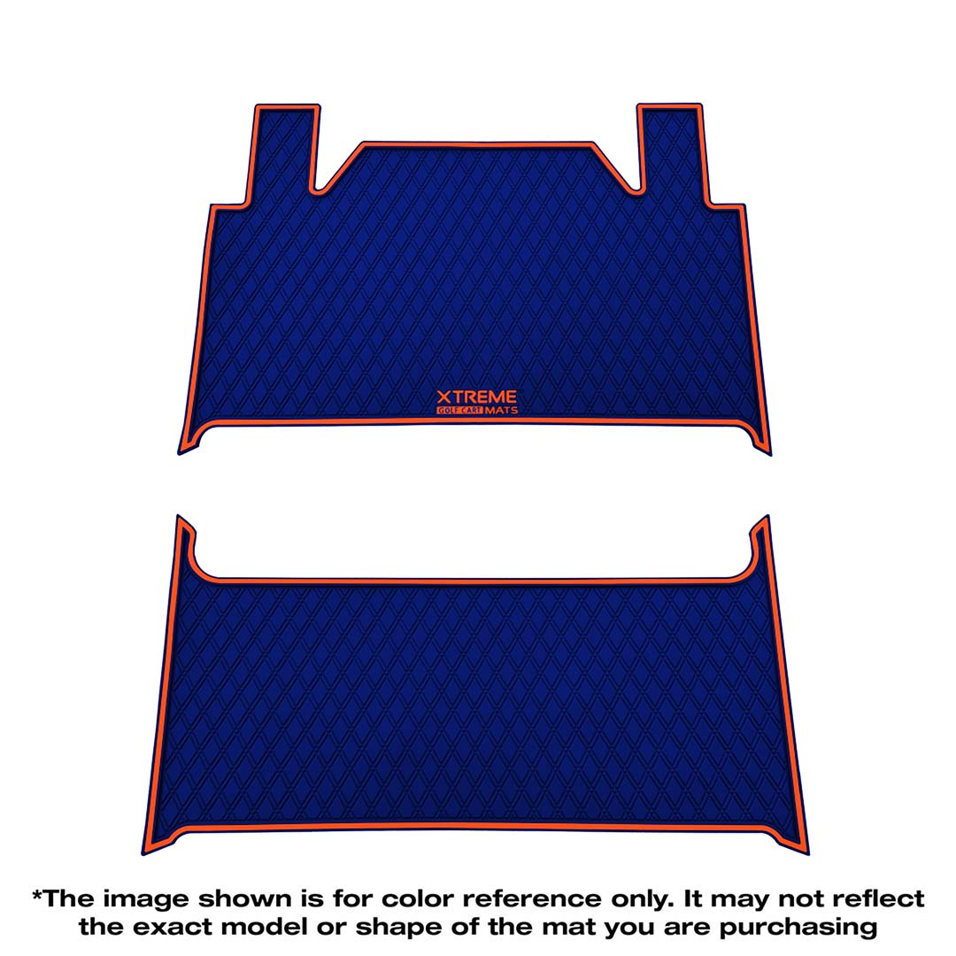 *LIMITED EDITION Collegiate Colors* Denago EV Rover XL Golf Cart Floor Mat Set - 1st & 2nd Row