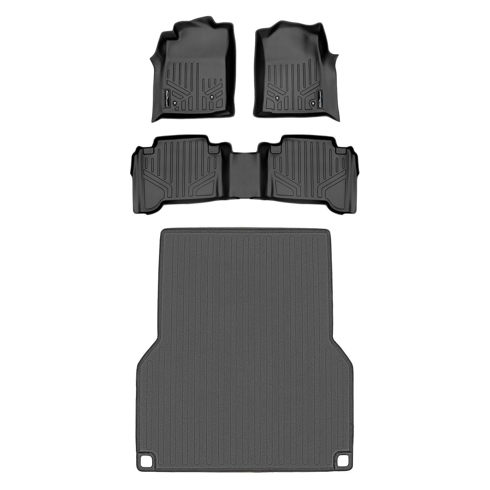SmartCoverage™ Custom Fit Floor Liners For 2005-2011 Toyota Tacoma Double Cab (No Manuals) Smartliner USA