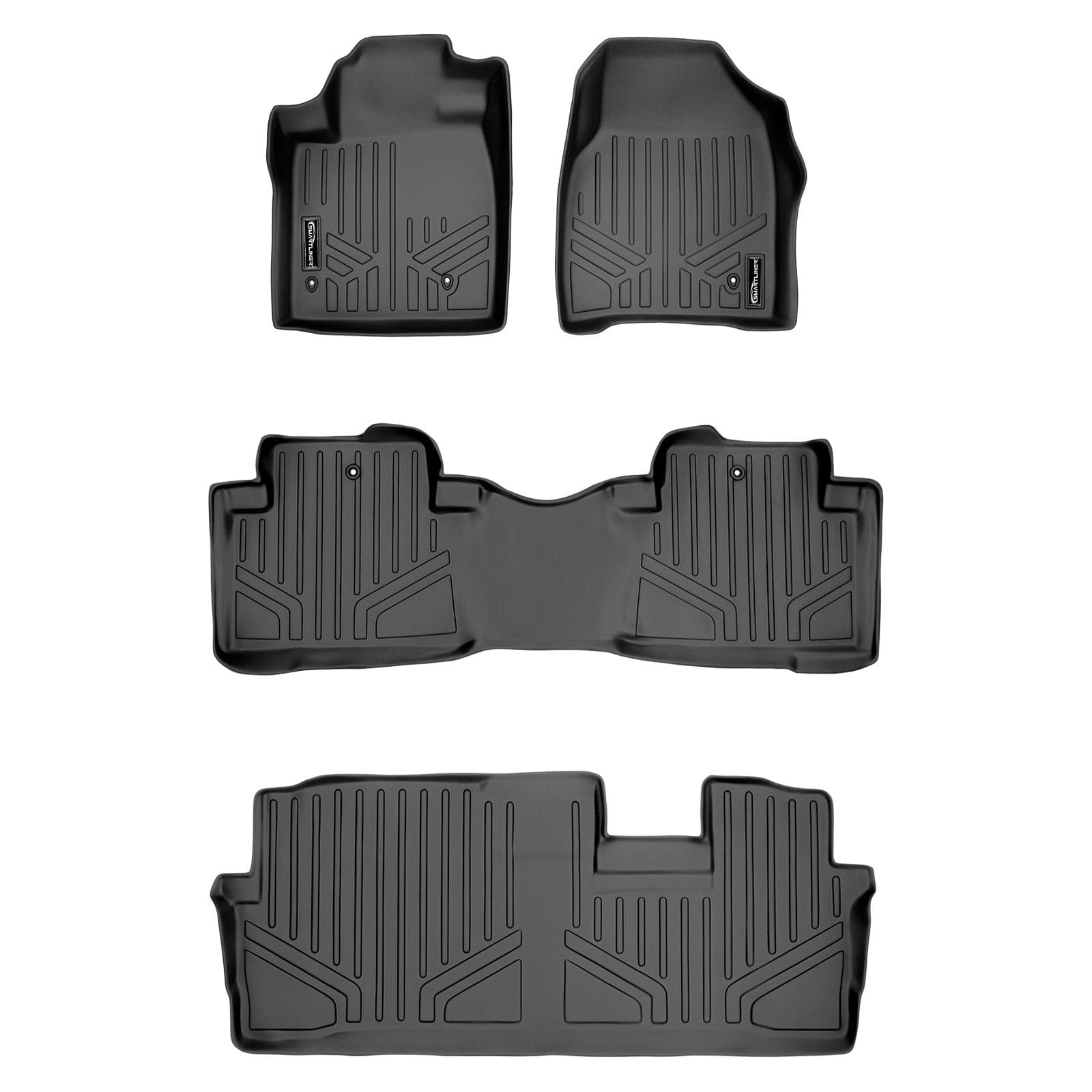 SMARTLINER Custom Fit Floor Liners For 2009-2015 Honda Pilot Smartliner USA