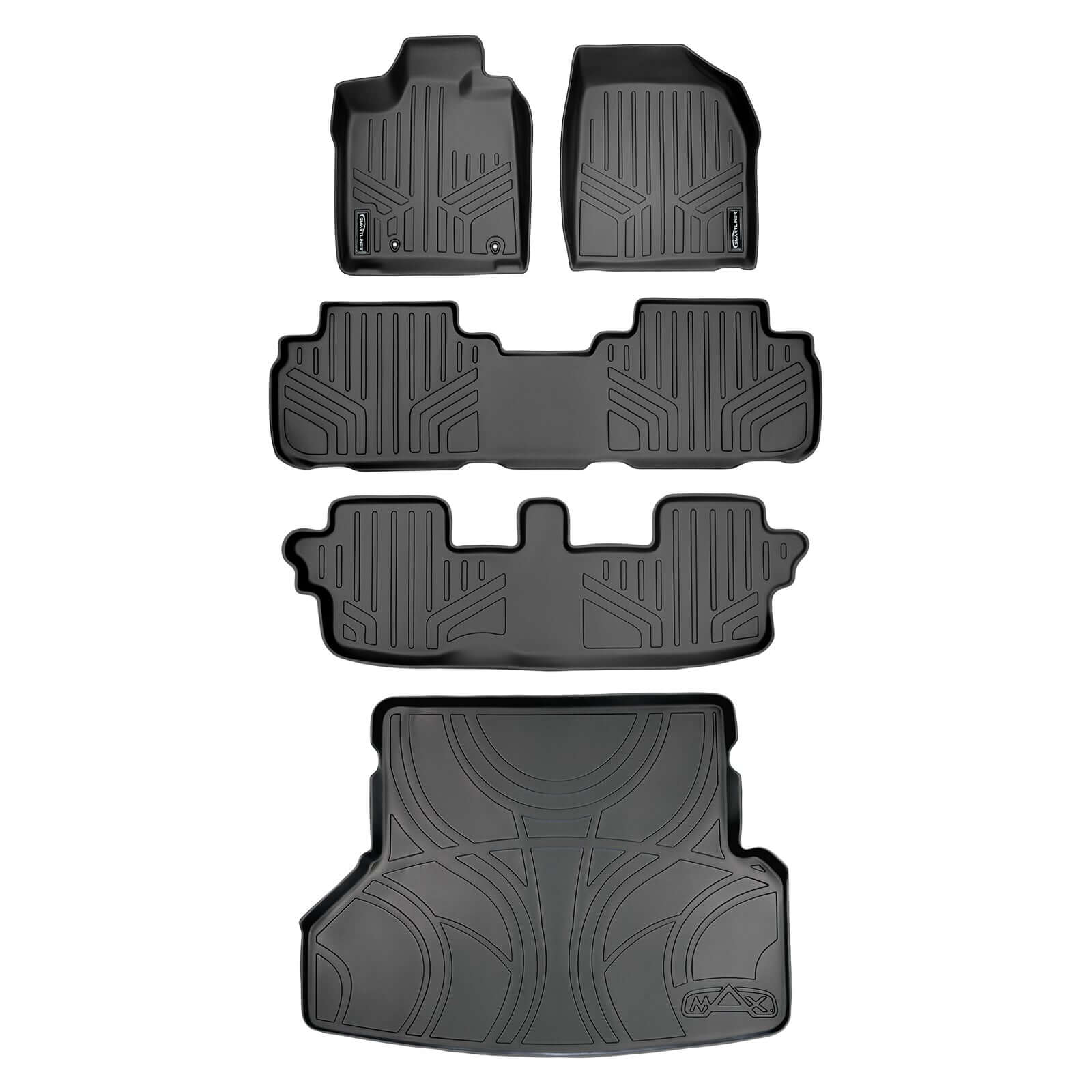 SMARTLINER Custom Fit Floor Liners For 2008-2013 Toyota Highlander (Hybrid Only) Smartliner USA