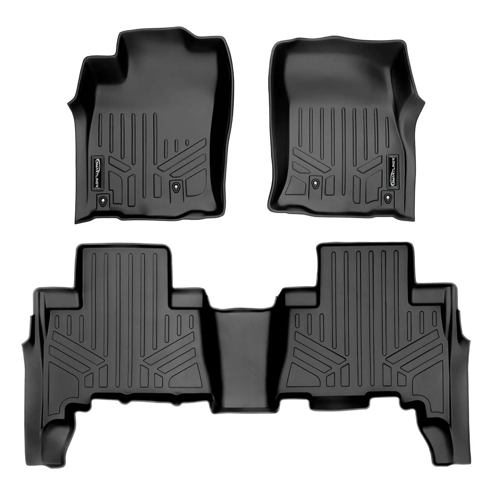 SMARTLINER Custom Fit Floor Liners For 2010-2012 Toyota 4Runner (7 Passenger with 3rd Row Seats) Smartliner USA