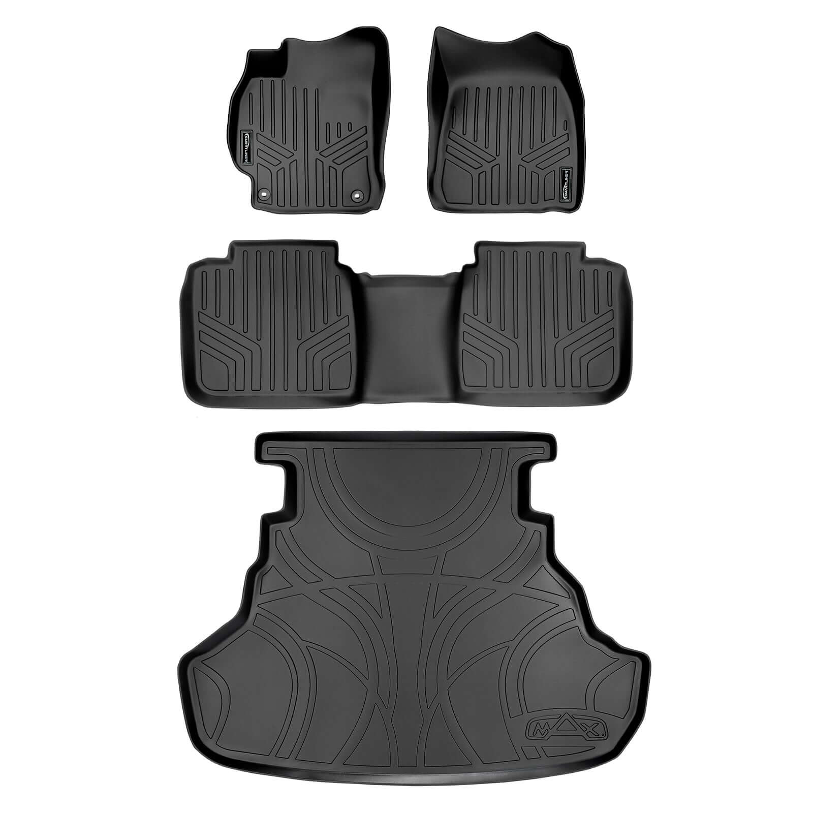 SMARTLINER Custom Fit Floor Liners For 2012-2015 Toyota Camry (No Hybrid Models) Smartliner USA