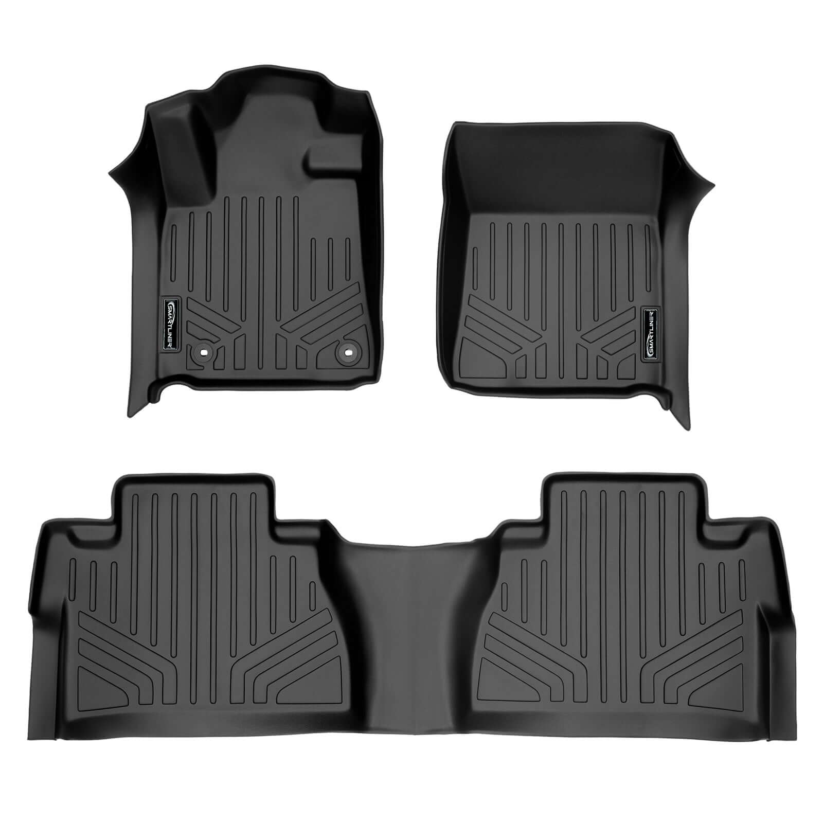 SMARTLINER Custom Fit Floor Liners For 2007 - 2021 Toyota Tundra Double Cab or CrewMax Cab Smartliner USA