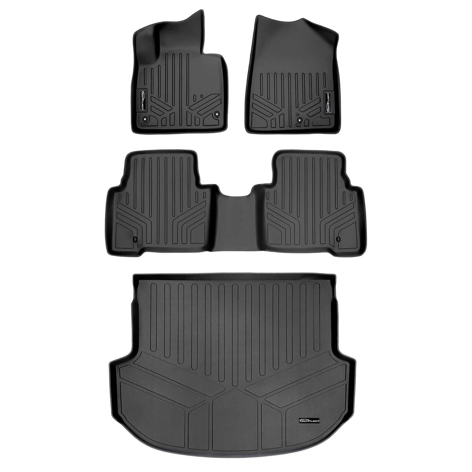 SMARTLINER Custom Fit Floor Liners For 2013-2018 Hyundai Santa Fe (5 Passenger Model) Smartliner USA
