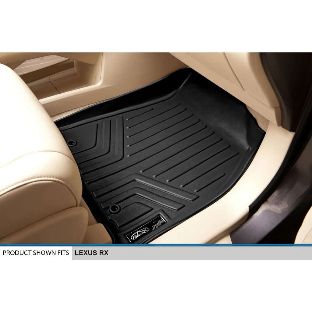 SMARTLINER Custom Fit Floor Liners For 2013-2015 Lexus RX (First Row Twist type Rings) Smartliner USA
