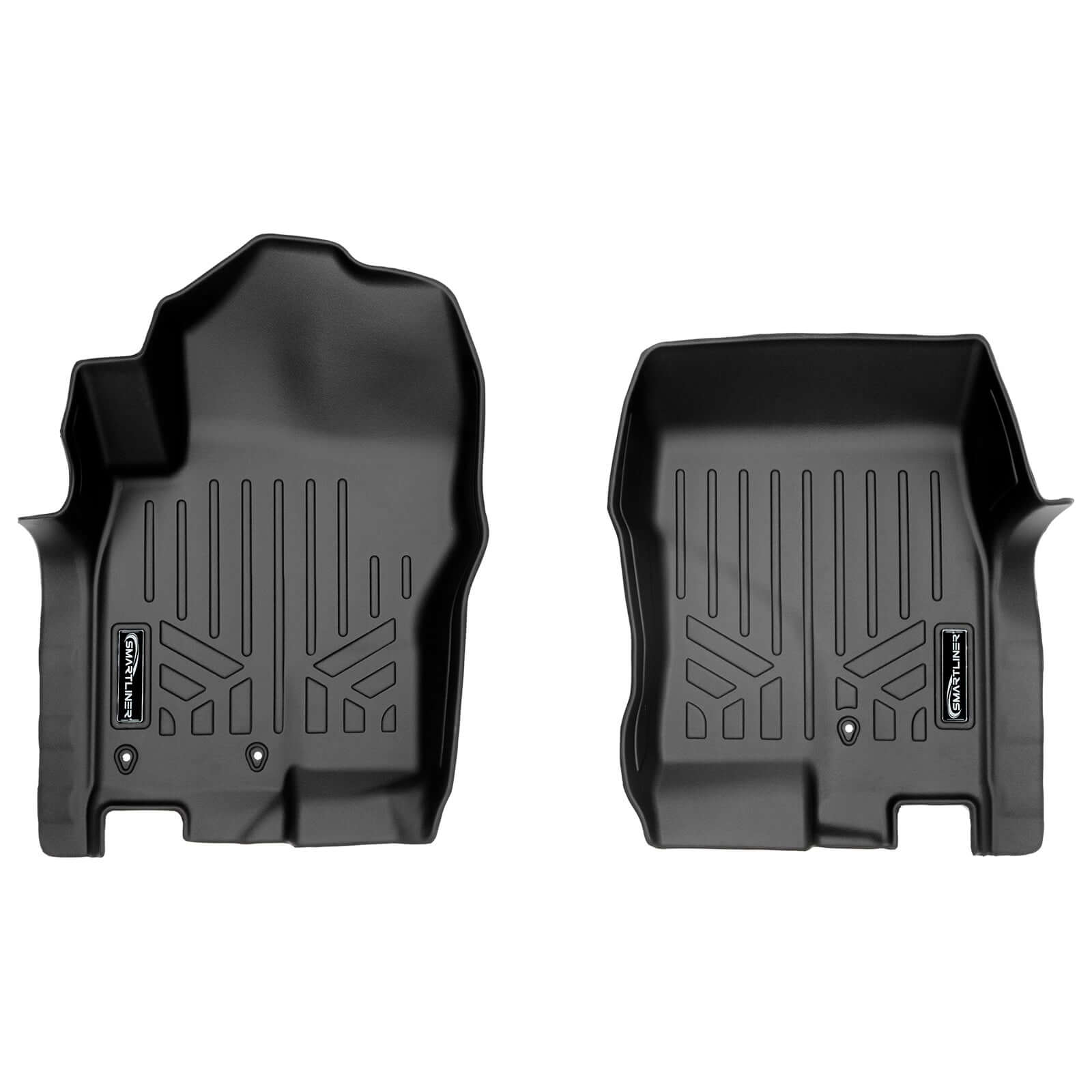 SMARTLINER Custom Fit Floor Liners For 2008-2021 Nissan Frontier with Dual Drivers Side Floor Posts Smartliner USA