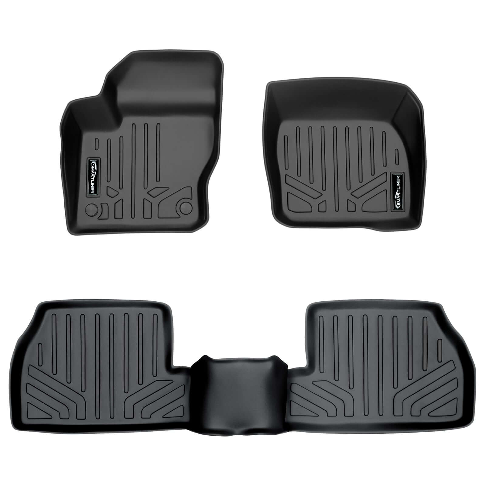 SMARTLINER Custom Fit Floor Liners For 2012-2018 Ford Focus Hatchback (No SR Models) Smartliner USA
