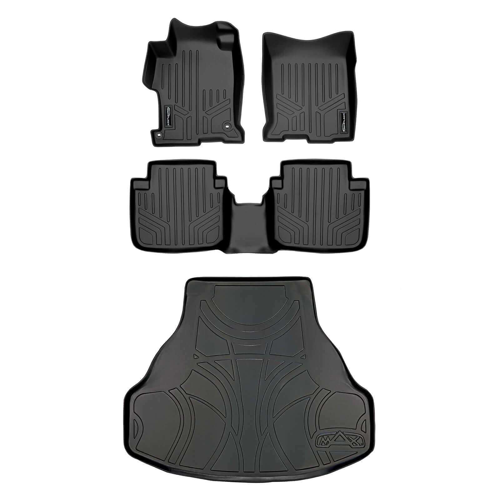 SMARTLINER Custom Fit Floor Liners For 2013-2017 Honda Accord Sedan (No Hybrid Models) Smartliner USA