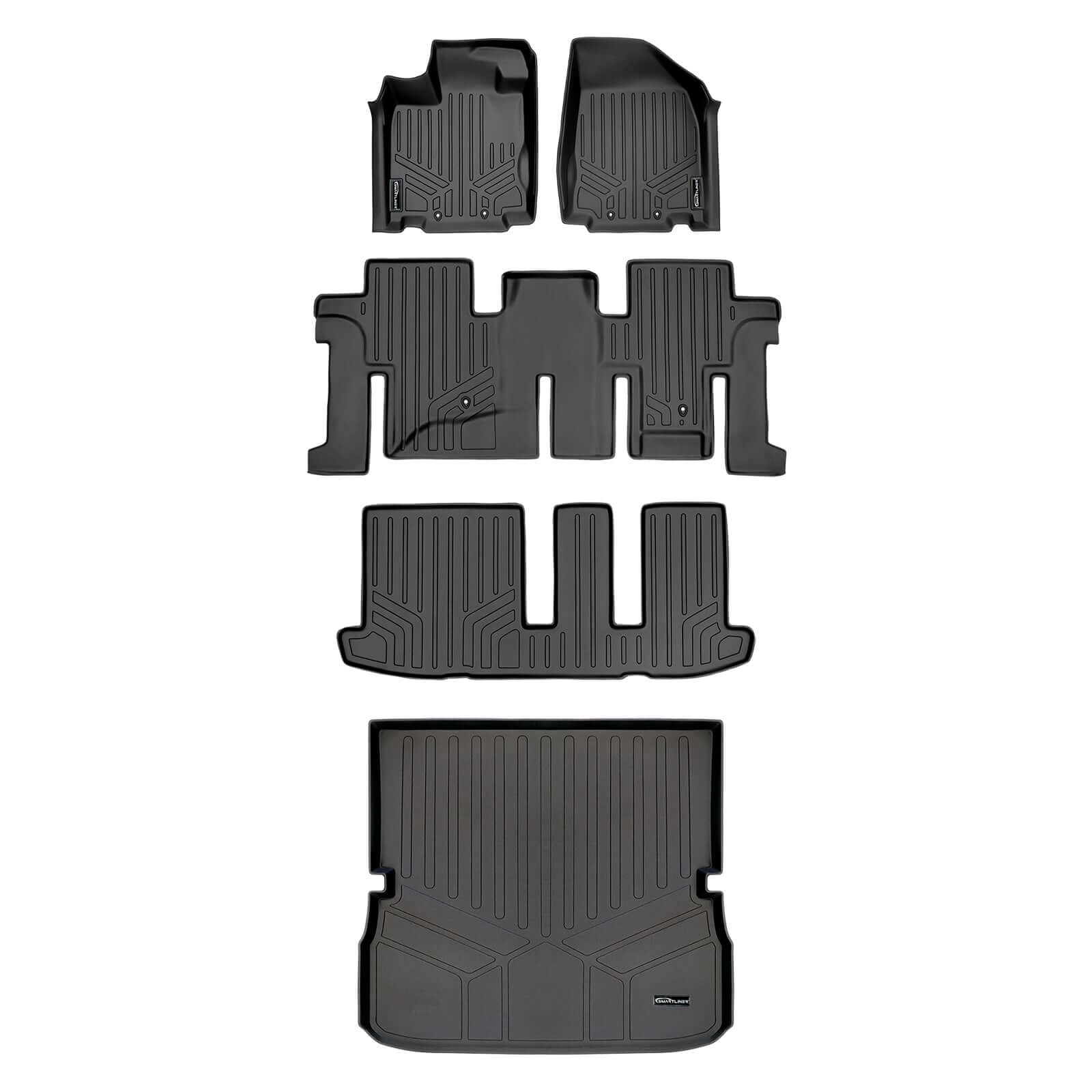 SMARTLINER Custom Fit Floor Liners For 2013-2020 Nissan Pathfinder / 2013 Infiniti JX35 Smartliner USA