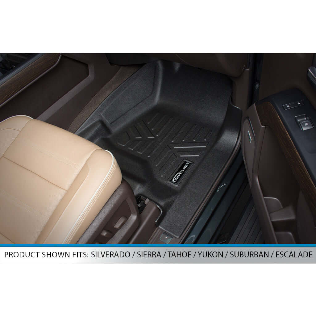 SMARTLINER Custom Fit Floor Liners For 2015-2020 Chevy Suburban/GMC Yukon XL with 2nd Row Bench Seat Smartliner USA