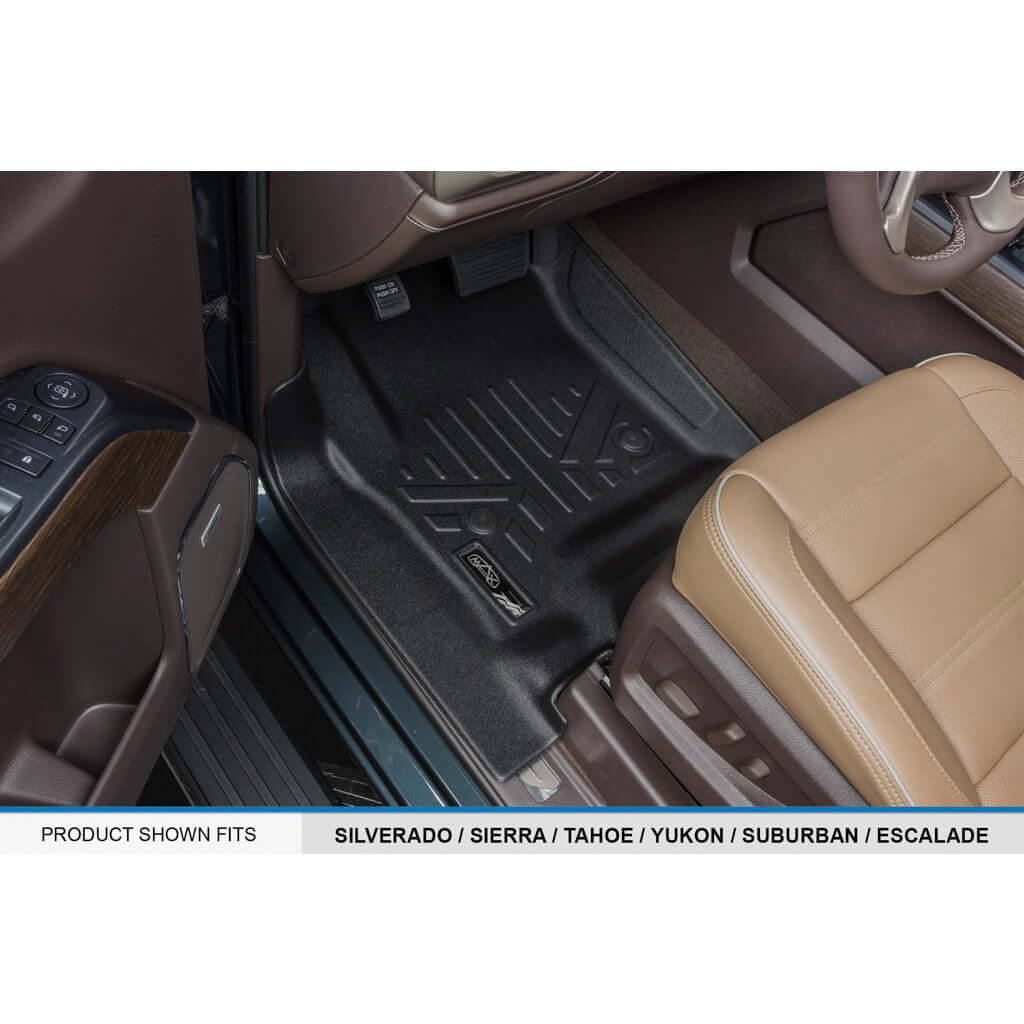 SMARTLINER Custom Fit Floor Liners For 2015-2020 Cadillac Escalade ESV with 2nd Row Bench Seat Smartliner USA