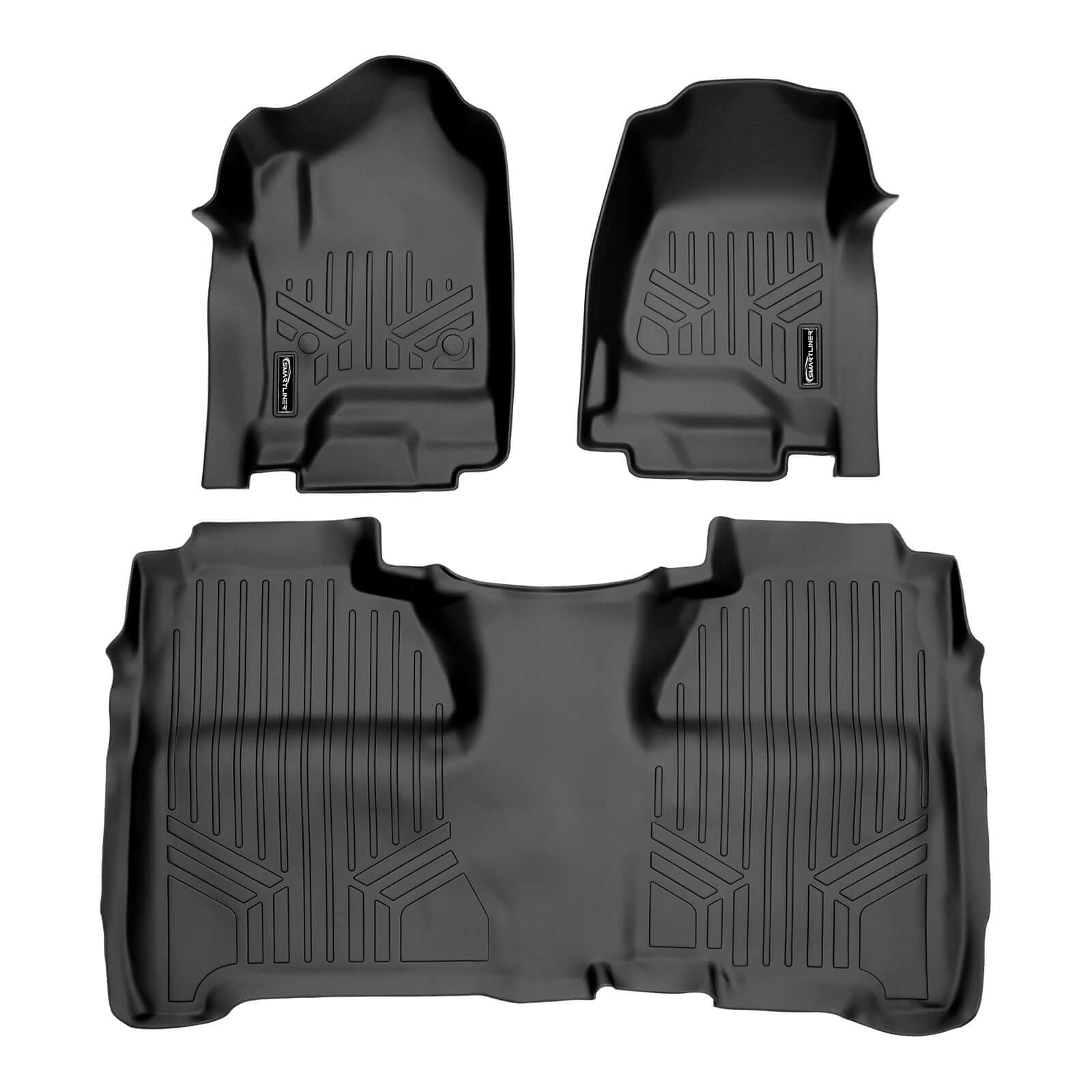 SmartCoverage™ Custom Fit Floor Liners For Crew Cab 2014-2018 Silverado/Sierra 1500 - 2015-2021 2500/3500 HD Smartliner USA
