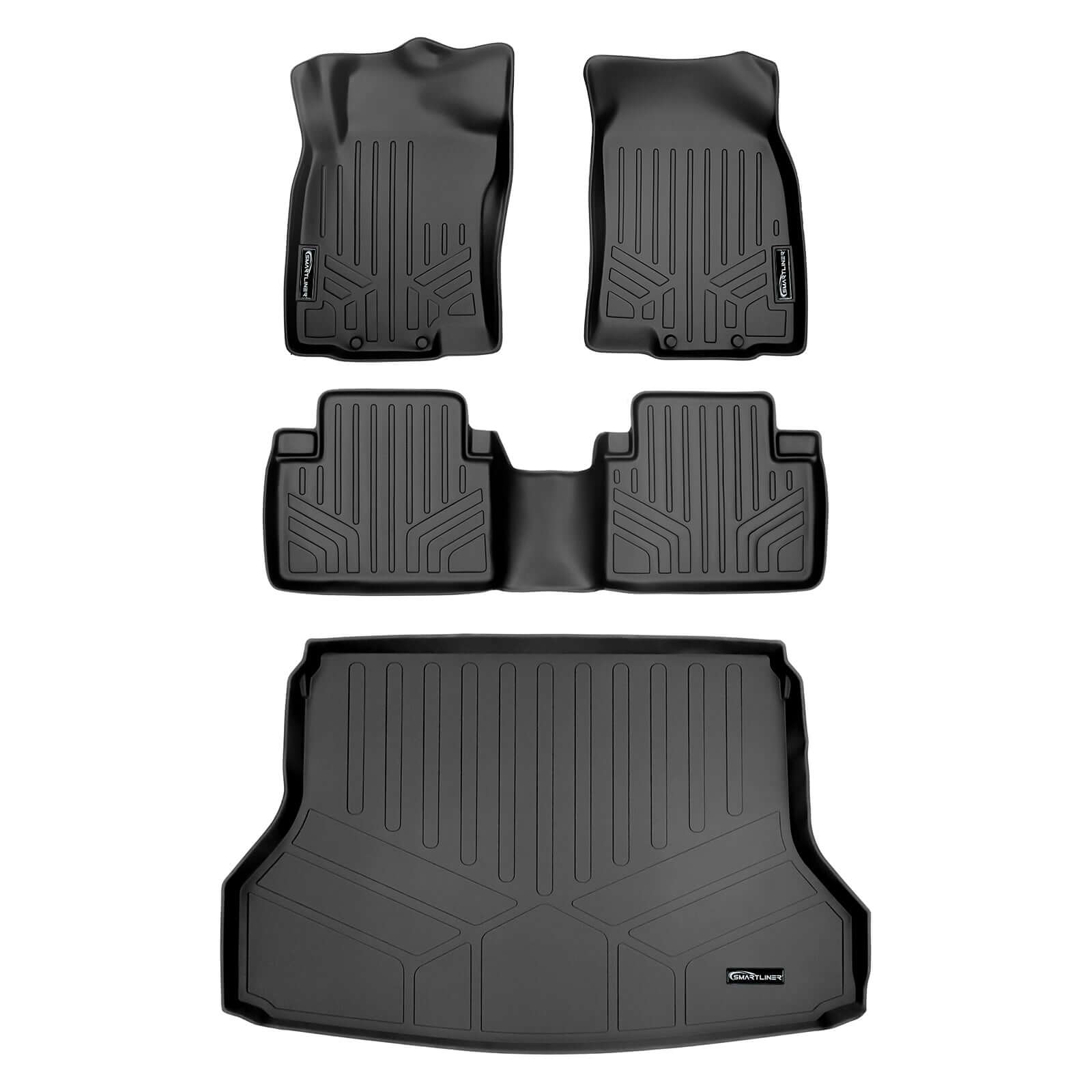 SMARTLINER Custom Fit Floor Liners For 2014-2020 Nissan Rogue (without 3rd Row Seats) Smartliner USA