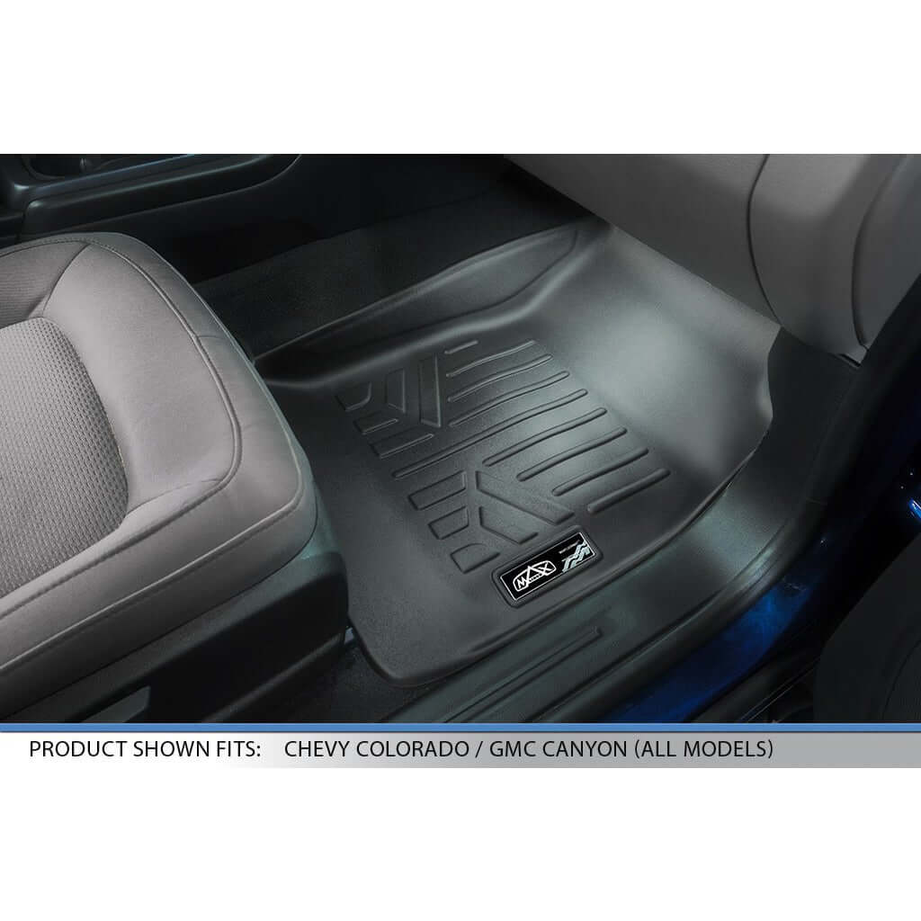 SMARTLINER Custom Fit Floor Liners For 2015-2022 Chevy Colorado Crew Cab / GMC Canyon Crew Cab Smartliner USA