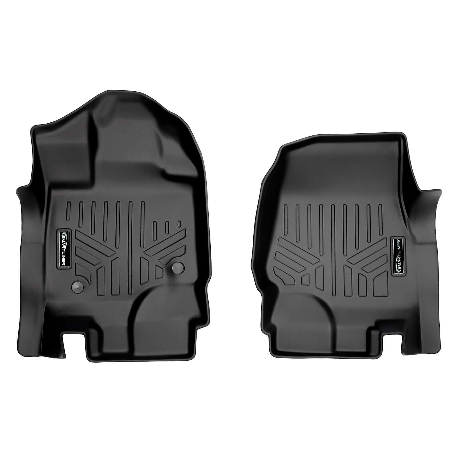 SMARTLINER Custom Fit Floor Liners For 2015-2025 Ford F-150 SuperCab with 1st Row Bench Seat with Vinyl Flooring Smartliner USA