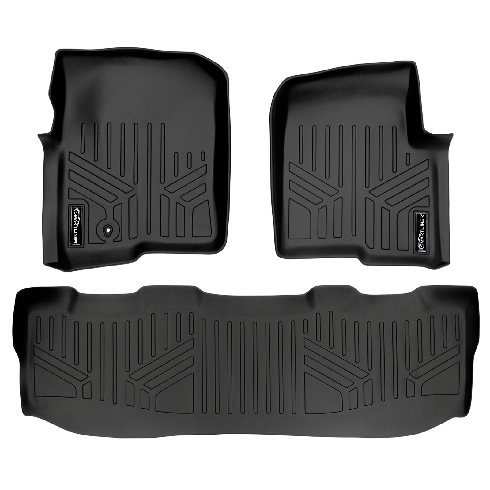 SMARTLINER Custom Fit Floor Liners For 2008-2010 Ford F-250/350/450 (Super Crew) Smartliner USA