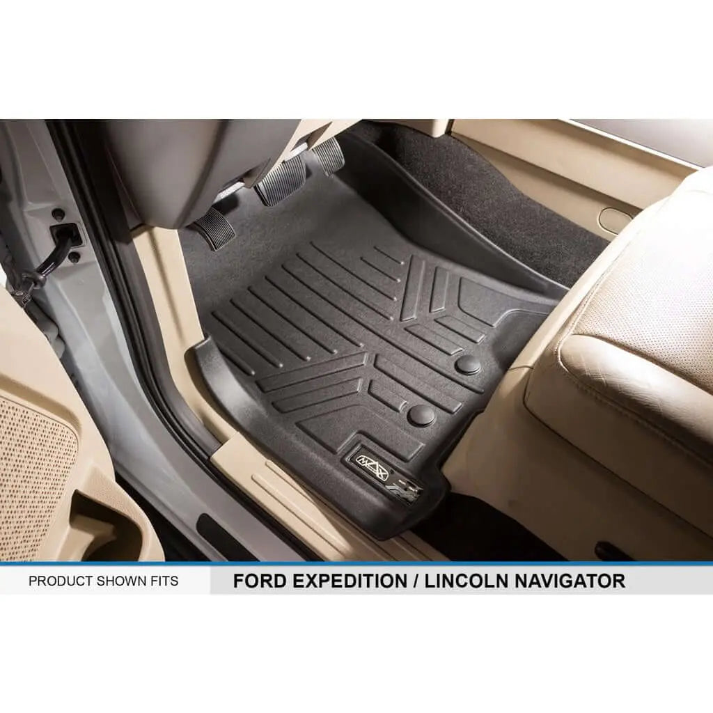 SMARTLINER Custom Fit Floor Liners For 2011-2017 Ford Expedition/Lincoln Navigator with 2nd Row Bench Seat or Console Smartliner USA