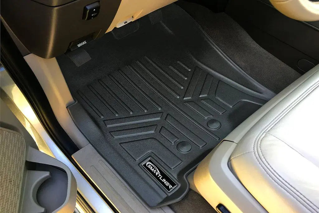 Smart Trim™ Custom Fit Floor Liners For 2011 - 2017 Ford Expedition EL/ Lincoln Navigator (with 2nd Row Bench Seat or Console) Smartliner USA