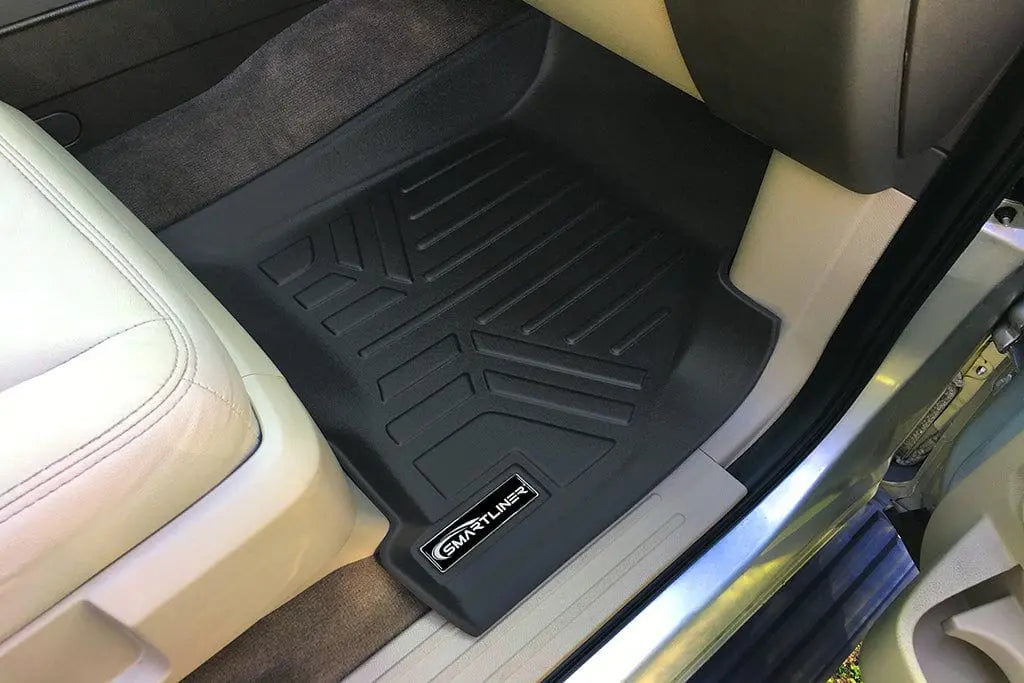 Smart Trim™ Custom Fit Floor Liners For 2011 - 2017 Ford Expedition EL/ Lincoln Navigator (with 2nd Row Bench Seat or Console) Smartliner USA