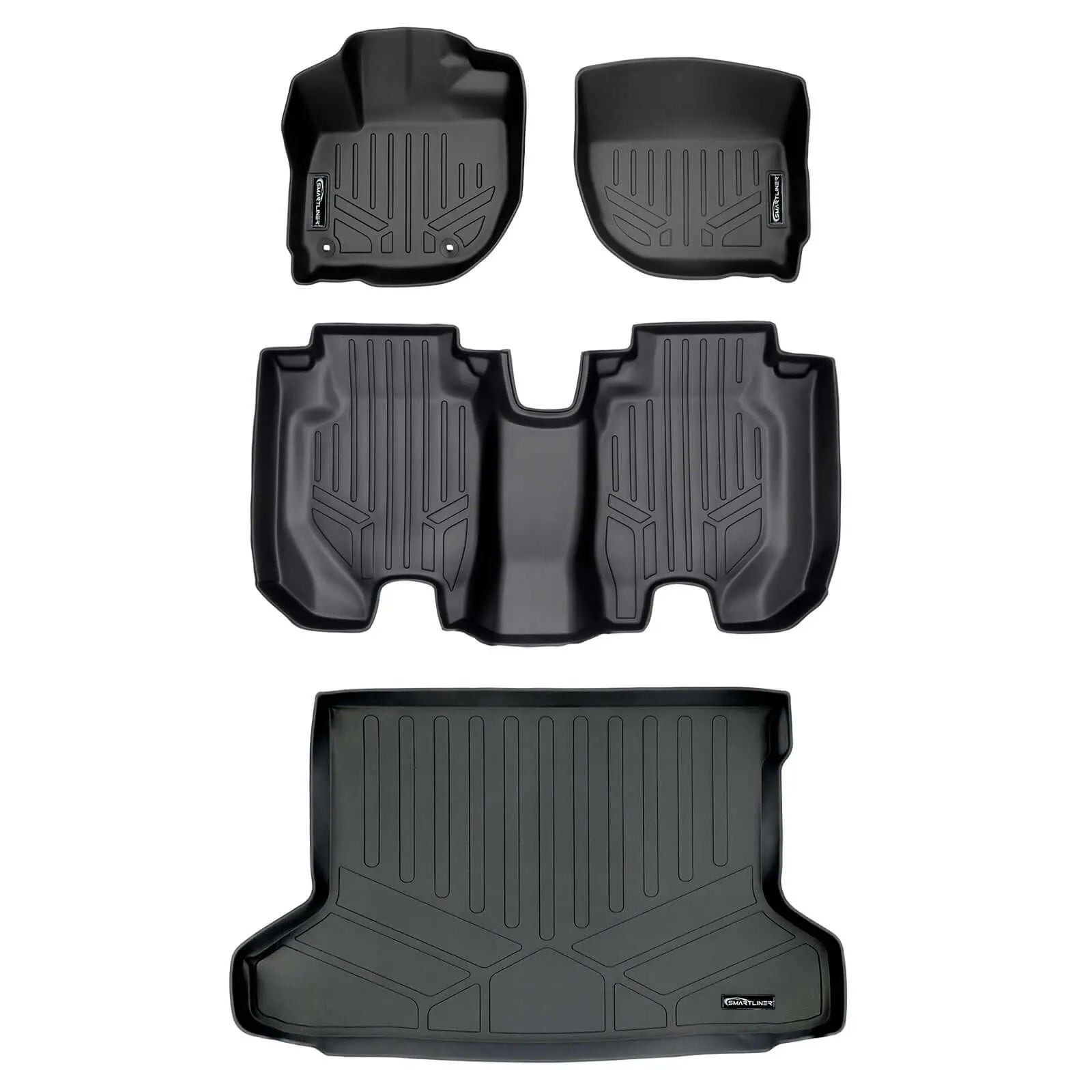 SMARTLINER Custom Fit Floor Liners For 2016-2022 Honda HR-V FWD Models Only Smartliner USA