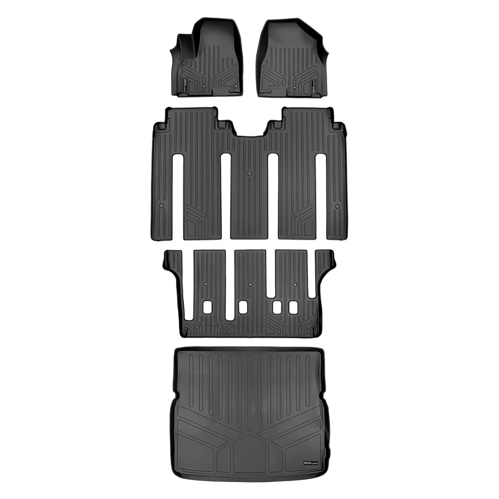 SMARTLINER Custom Fit Floor Liners For 2015-2021 Kia Sedona (7 Passenger Model Only) Smartliner USA