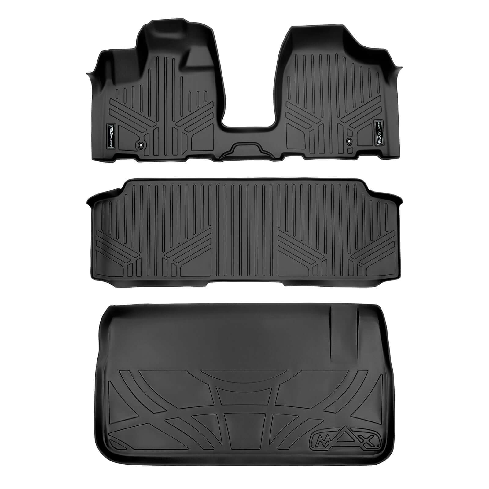Smart Trim™ Custom Fit Floor Liners For 2013-2020 with 2nd Row Bench Seat and No Super Console Smartliner USA