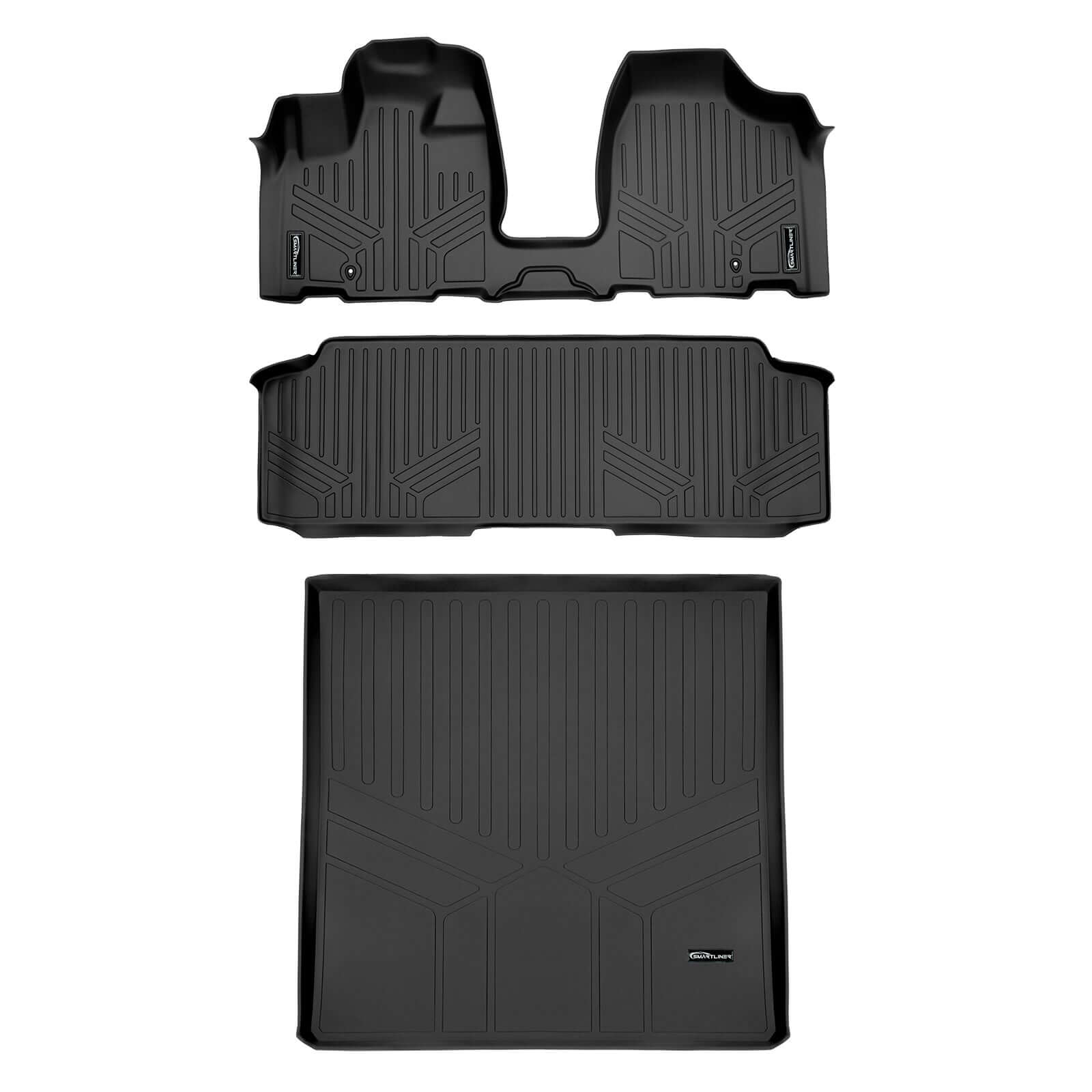 Smart Trim™ Custom Fit Floor Liners For 2013-2020 with 2nd Row Bench Seat and No Super Console Smartliner USA