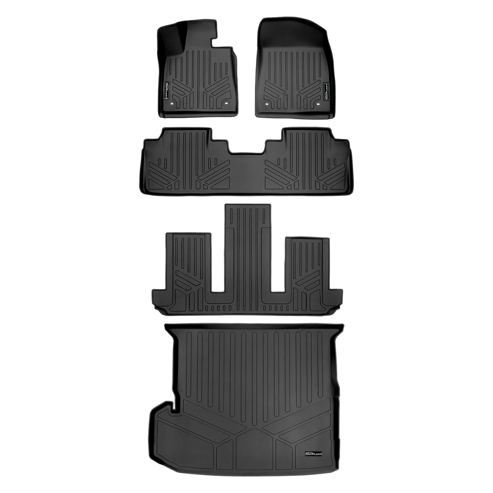 SMARTLINER Custom Fit Floor Liners For 2018-2022 Lexus RXL Hybrid (6 Passenger) Smartliner USA