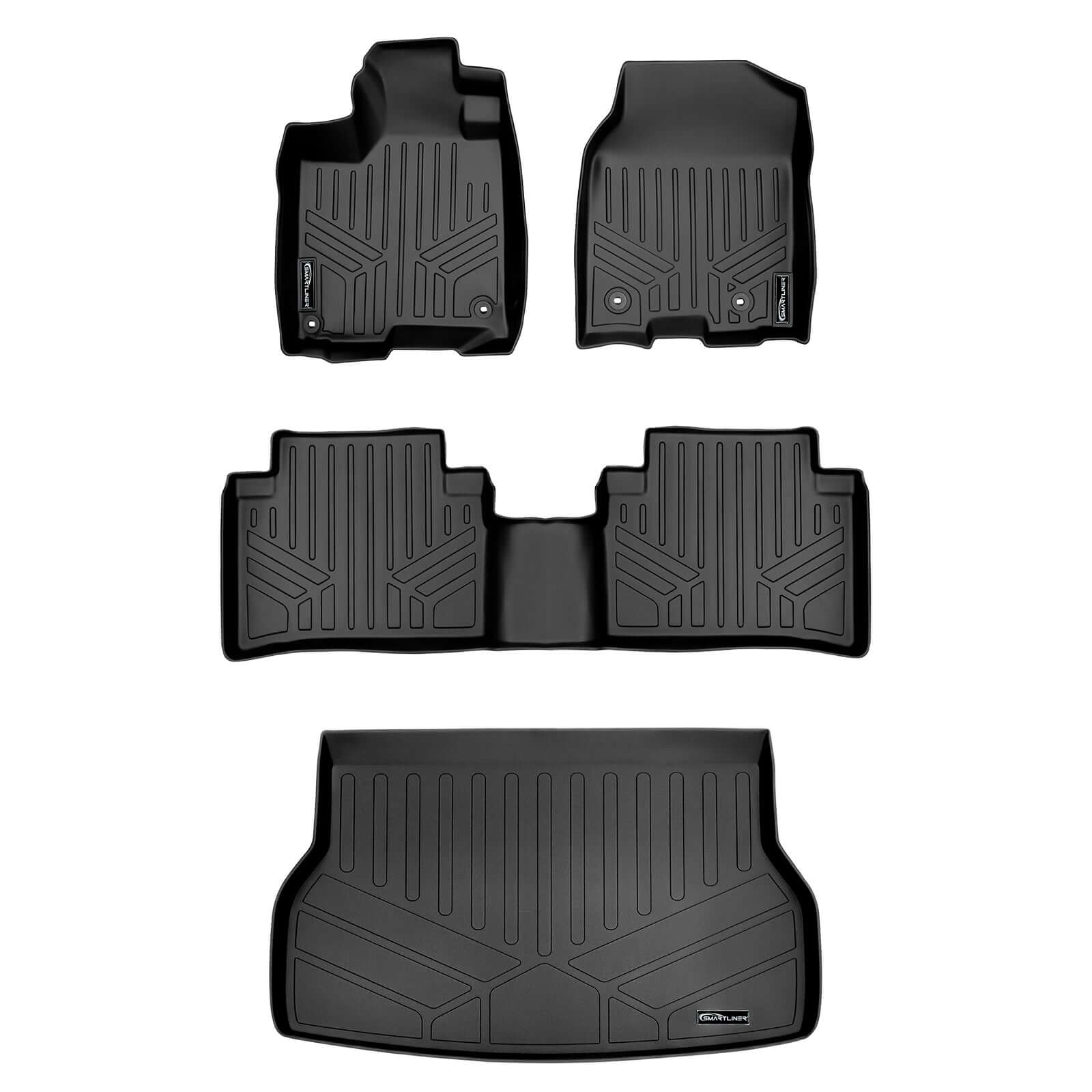 SMARTLINER Custom Fit Floor Liners For 2013-2018 Acura RDX with 4-Way Front Passenger Seat (No Technology Package) Smartliner USA