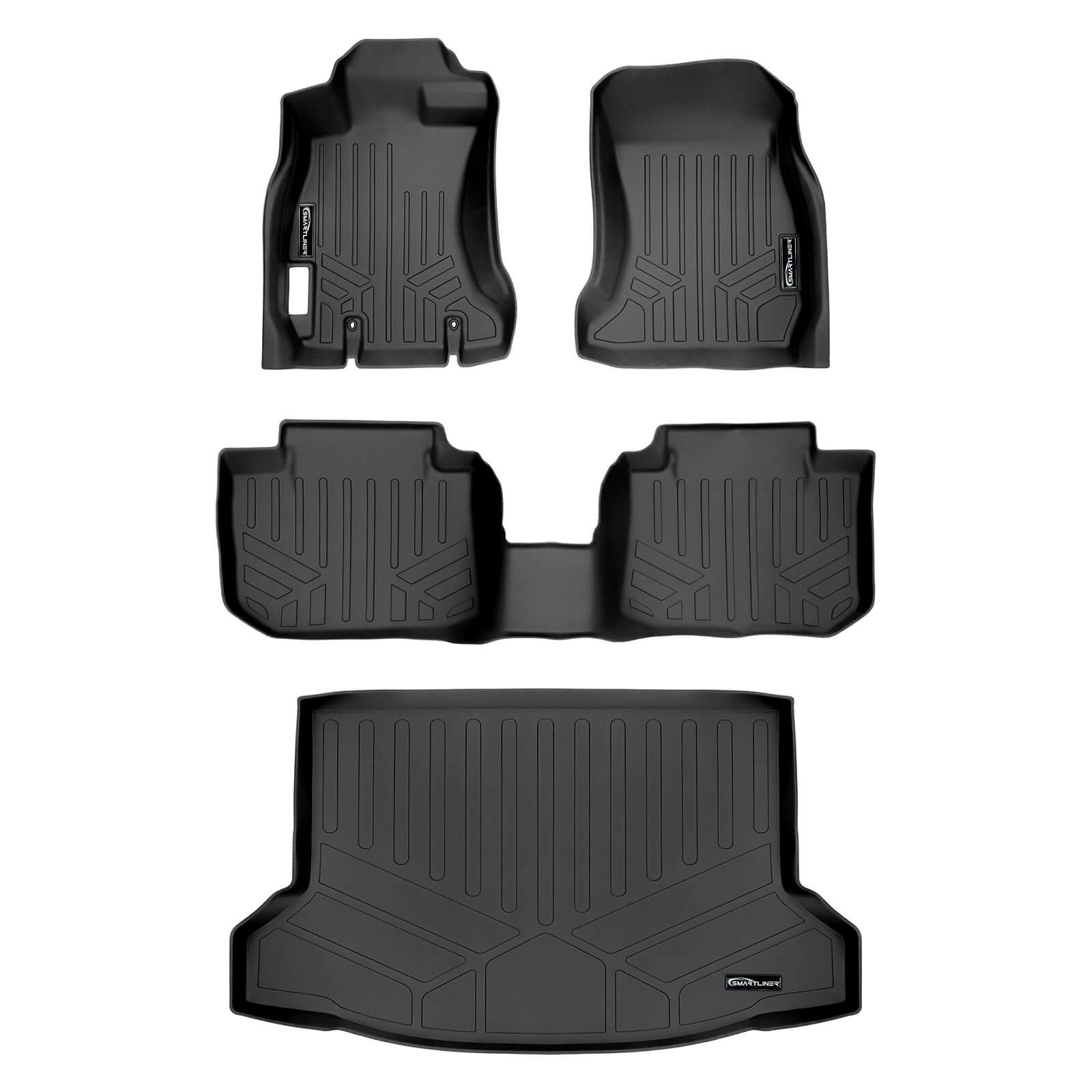 SMARTLINER Custom Fit Floor Liners For 2013-2017 Subaru Crosstrek / XV Crosstrek Smartliner USA