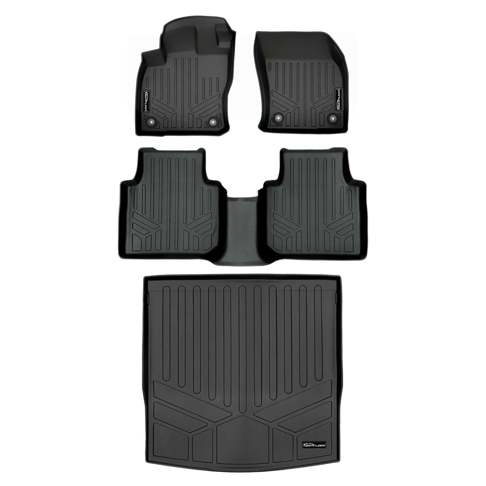 SMARTLINER Custom Fit Floor Liners For 2018-2024 Volkswagen Tiguan (5 Pass) Smartliner USA