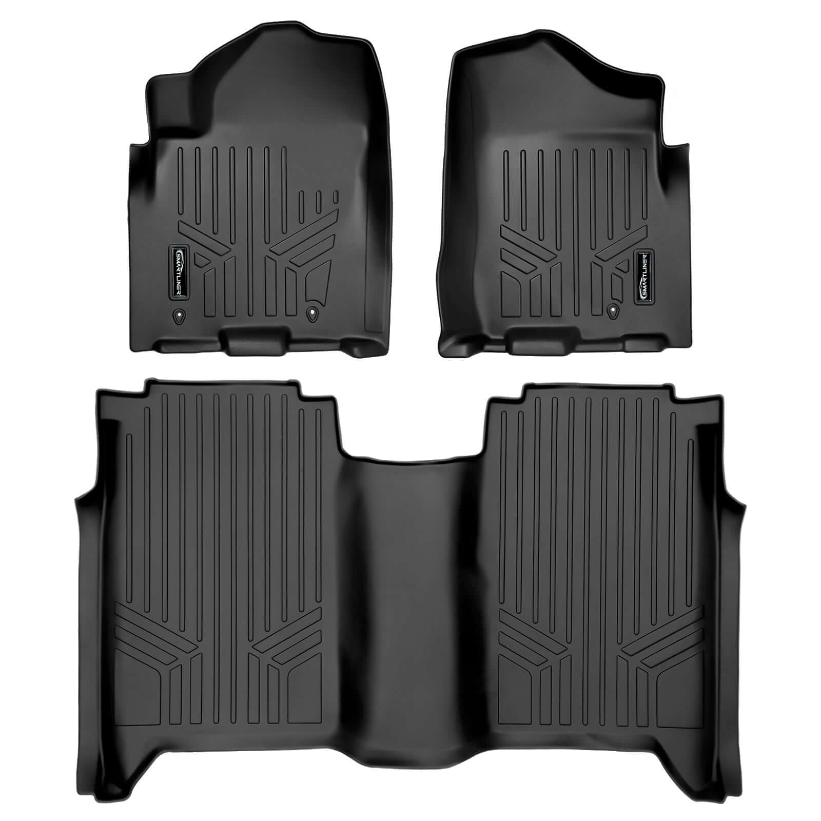 SMARTLINER Custom Fit Floor Liners For 2008-2015 Nissan Titan Crew Cab Smartliner USA