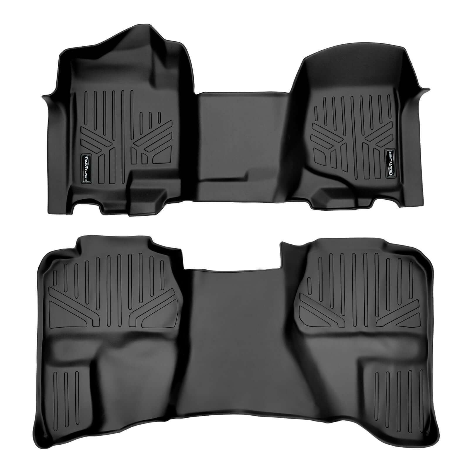 SMARTLINER Custom Fit Floor Liners For 2007-2013 Chevrolet Silverado/Sierra 1500/2500/3500 Extended Cab Smartliner USA