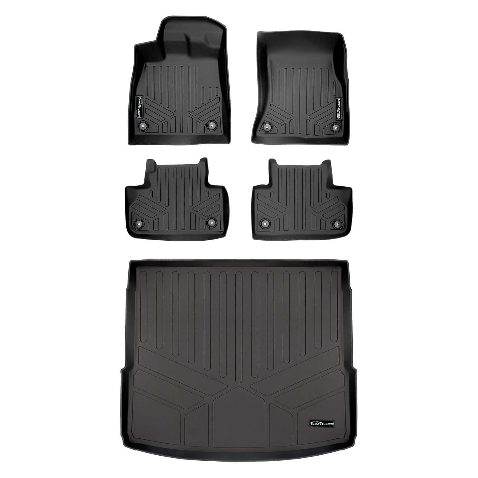 SMARTLINER Custom Fit Floor Liners For 2018-2025 Audi Q5 / SQ5 (Non-Hybrid Models) Smartliner USA
