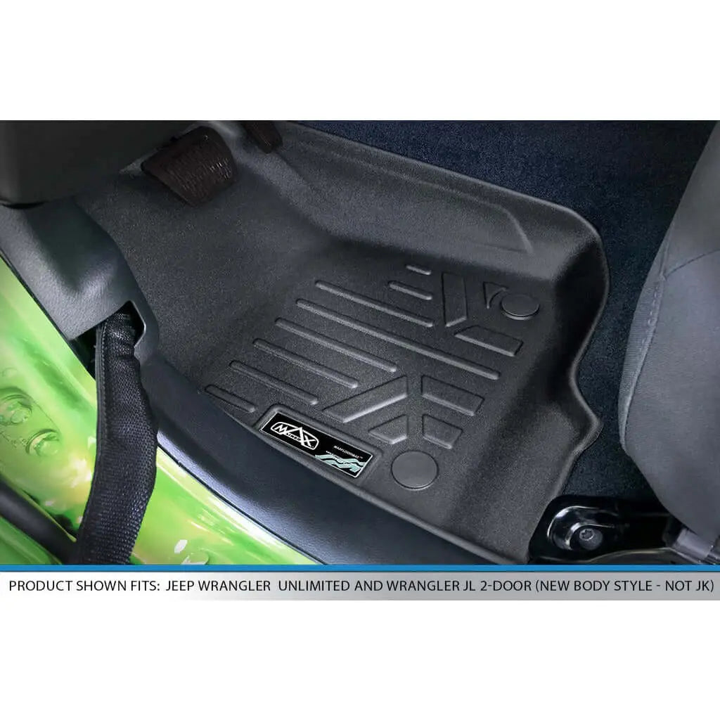 SmartCoverage™ Custom Fit Floor Liners For 2020-2025 Jeep Gladiator with Lockable Rear Underseat Storage Smartliner USA