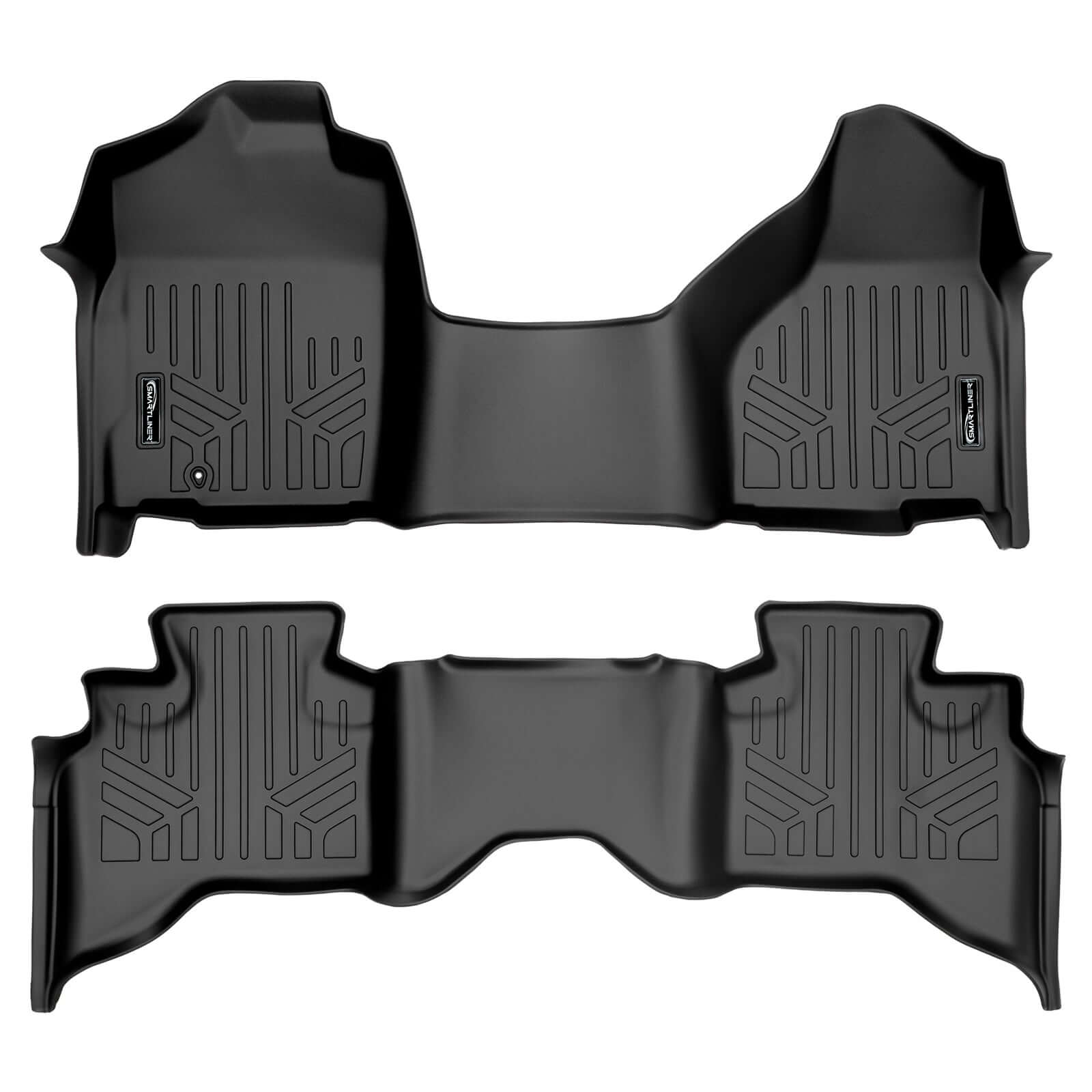 SMARTLINER Custom Fit Floor Liners For 2009-12 Dodge Ram 1500 Quad Cab with 1st Row Bench Seat and Single Floor Hook Smartliner USA