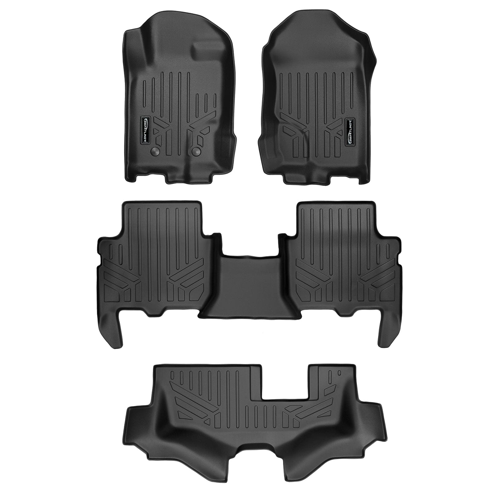 SMARTLINER Custom Fit Floor Liners For 2015-2017 Ford Everest Smartliner USA