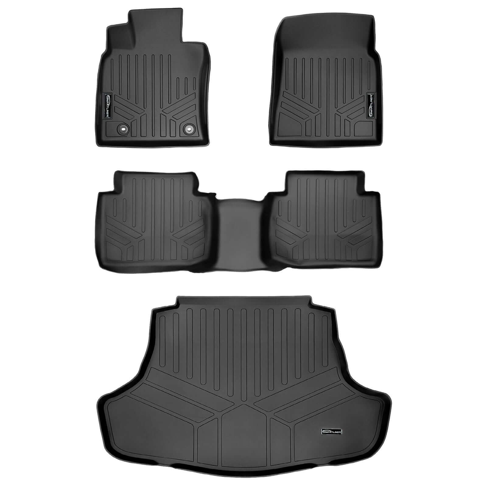 SMARTLINER Custom Fit Floor Liners For 2018-2025 Toyota Camry Standard Models Only (No Hybrid) Smartliner USA