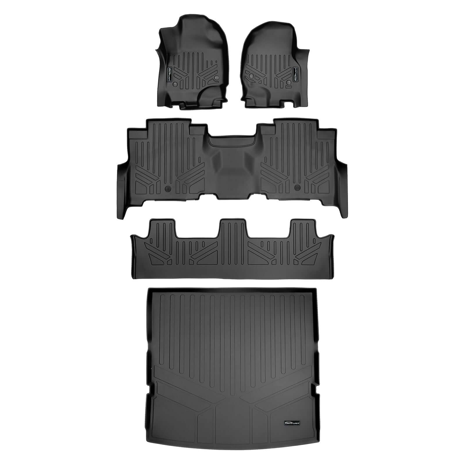 Smartliner Custom Fit Floor Liners For 2018-2024 Ford Expedition/Lincoln Navigator 2nd Row Bench Seat (no Max or L) Smartliner USA