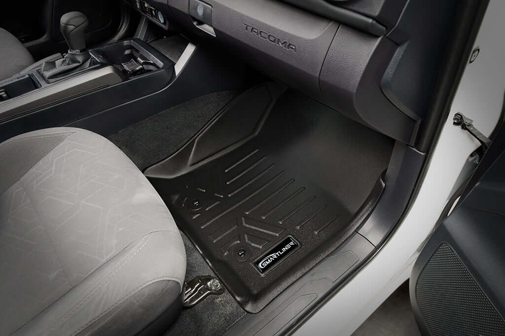 SmartCoverage™ Custom Fit Floor Liners For 2018-2023 Toyota Tacoma Access Cab (Automatic Transmission) Smartliner USA
