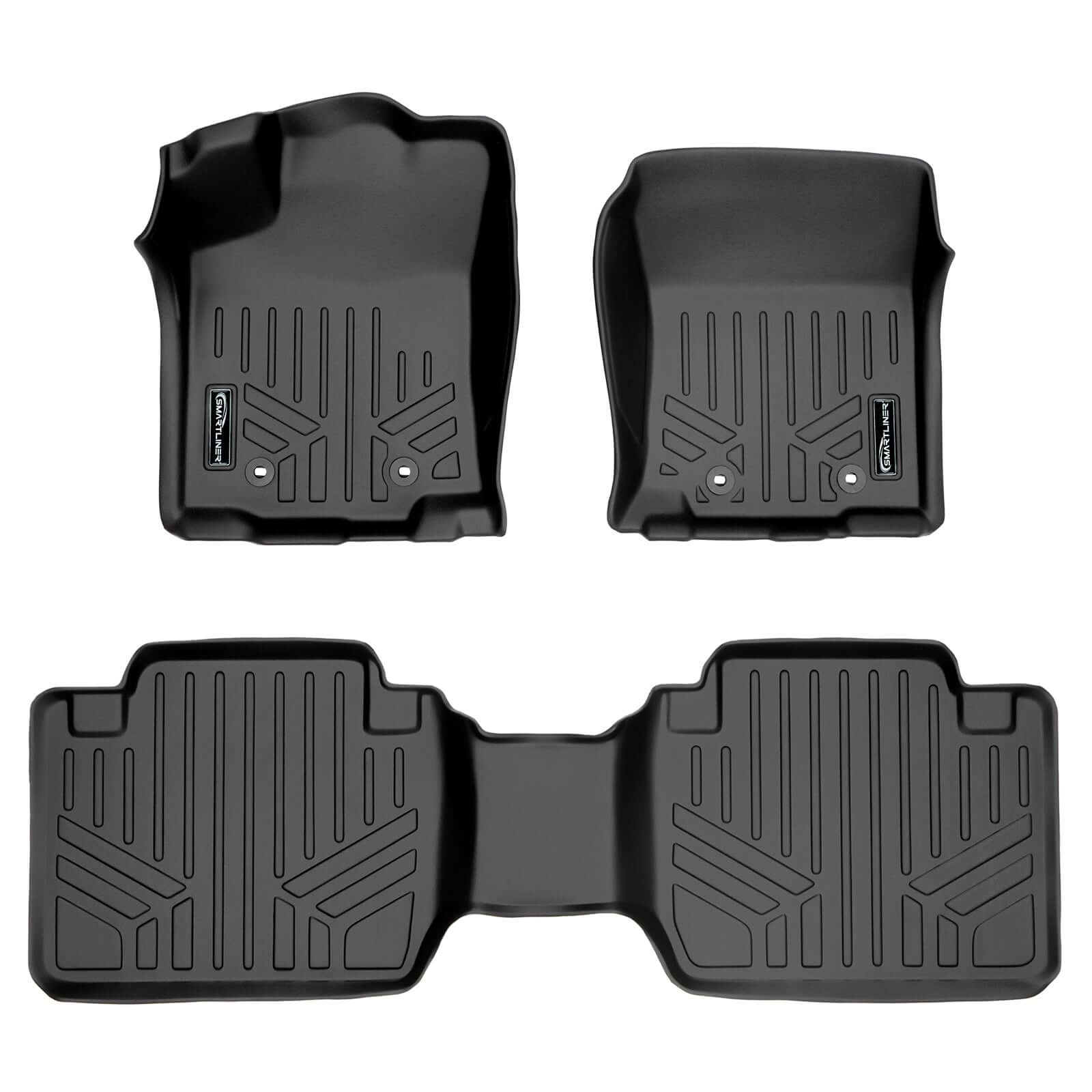 SmartCoverage™ Custom Fit Floor Liners For 2018-2023 Toyota Tacoma Access Cab (Automatic Transmission) Smartliner USA